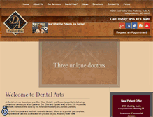 Tablet Screenshot of dentalartskc.com